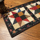 Primitive Farmhouse Scrappy Star Table Runner Item #1622
