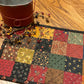 Primitive Farmhouse Scrappy Table Runner Item #1626