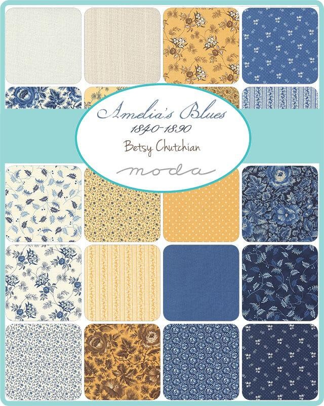 Amelias Blues by Betsy Chutchian Fat Quarter Bundle 31650AB