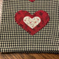 Valentine Primitive Farmhouse Valentine Hearts Towel #1831