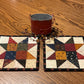 Primitive Farmhouse Scrappy Star Potholders Item #1625