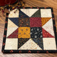 Primitive Farmhouse Scrappy Star Potholders Item #1625