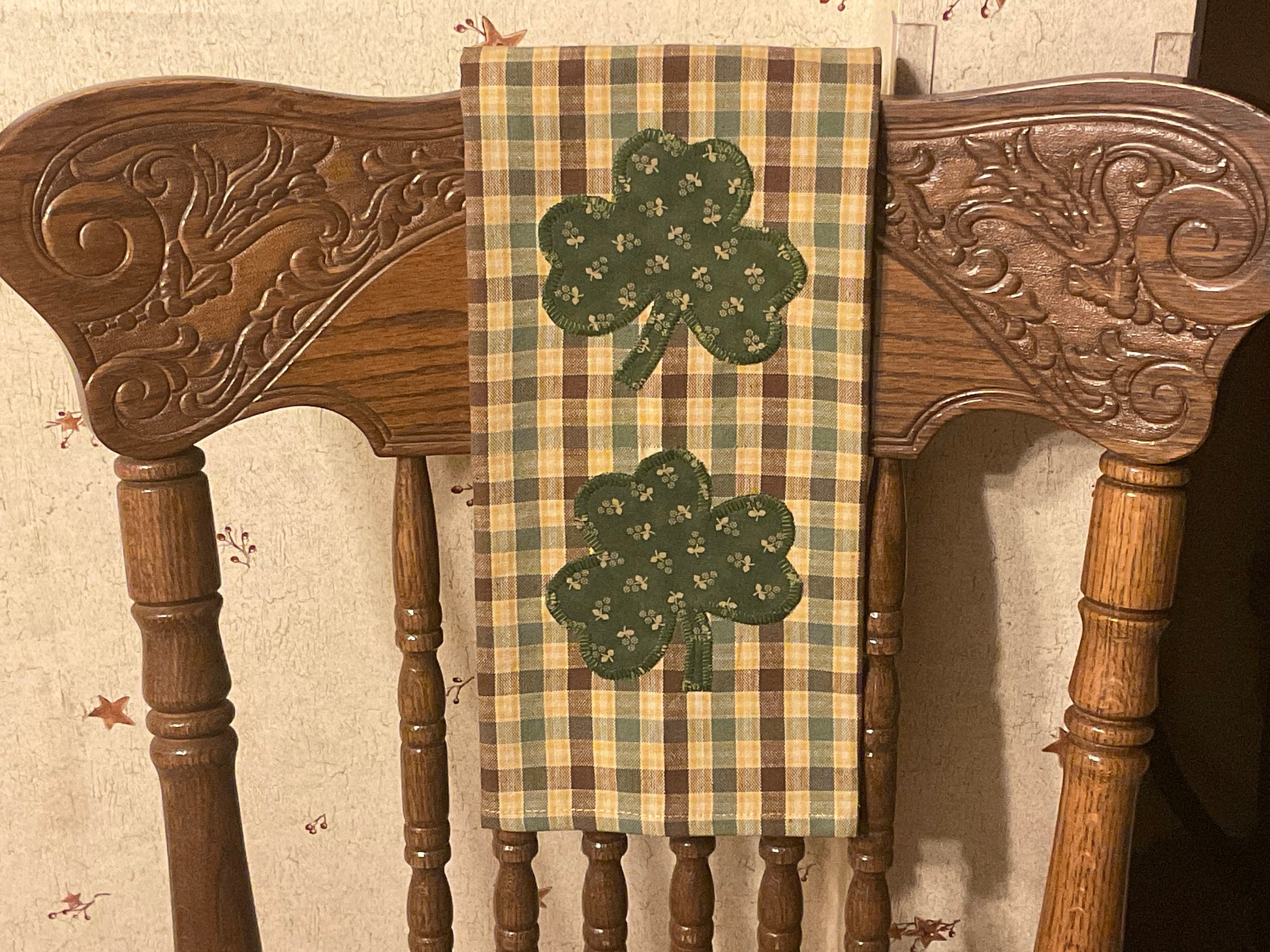 Primitive Farmhouse St.Patrick's Towel Item #1646