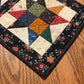 Primitive Farmhouse Scrappy Star Table Runner Item #1644