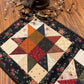 Primitive Farmhouse Scrappy Star Table Runner Item #1644