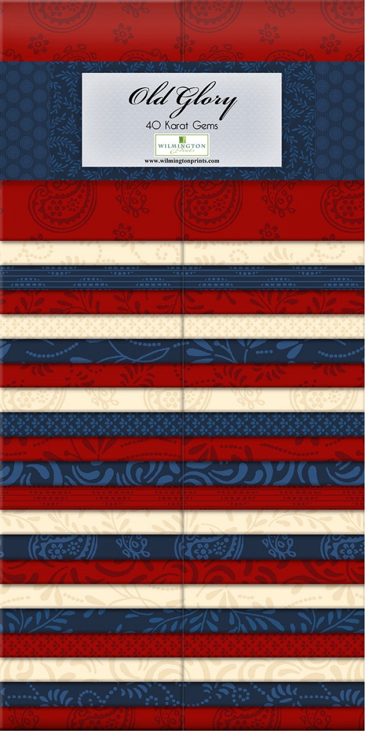 Old Glory by Essential Gems 2-1/2in Strips  40pcs  #Q842-46-842