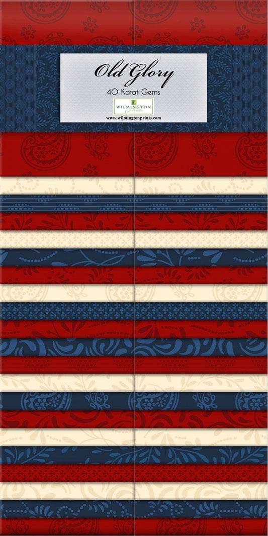 Old Glory by Essential Gems 2-1/2in Strips  40pcs  #Q842-46-842