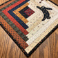 Primitive Farmhouse Log Cabin Easter Bunny Table Topper Item #1659