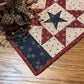Primitive Farmhouse Americana Patriotic Table Runner Item #1884