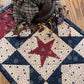 Primitive Farmhouse Americana Patriotic Table Runner Item #1682