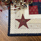 Primitive Farmhouse Log Cabin Table Runner Item #1680