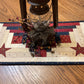 Primitive Farmhouse Log Cabin Table Runner Item #1680