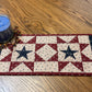 Primitive Farmhouse Americana Patriotic Table Runner Item #1884