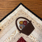 RESERVED FOR NICOLE Primitive Farmhouse Log Cabin Easter Bunny Table Topper Item #1685