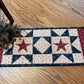 Primitive Farmhouse Americana Patriotic Table Runner Item #1885