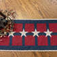 Primitive Farmhouse Americana Table Runner Item #1676