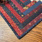 Primitive Farmhouse  Patriotic Log Cabin Table Topper Item #1699