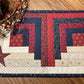 Primitive Farmhouse Log Cabin Table Runner Item #1680
