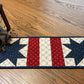 Primitive Farmhouse Americana Patriotic Table Runner Item #1737