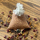 Primitive Farmhouse Chicken Pin Cushion, Shelf Sitter, Basket Filler Item #1718