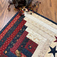 Primitive Farmhouse  Patriotic Log Cabin Table Topper Item #1699
