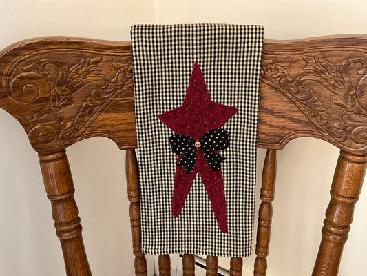 Primitive Farmhouse Americana Star Towel Item # 1701