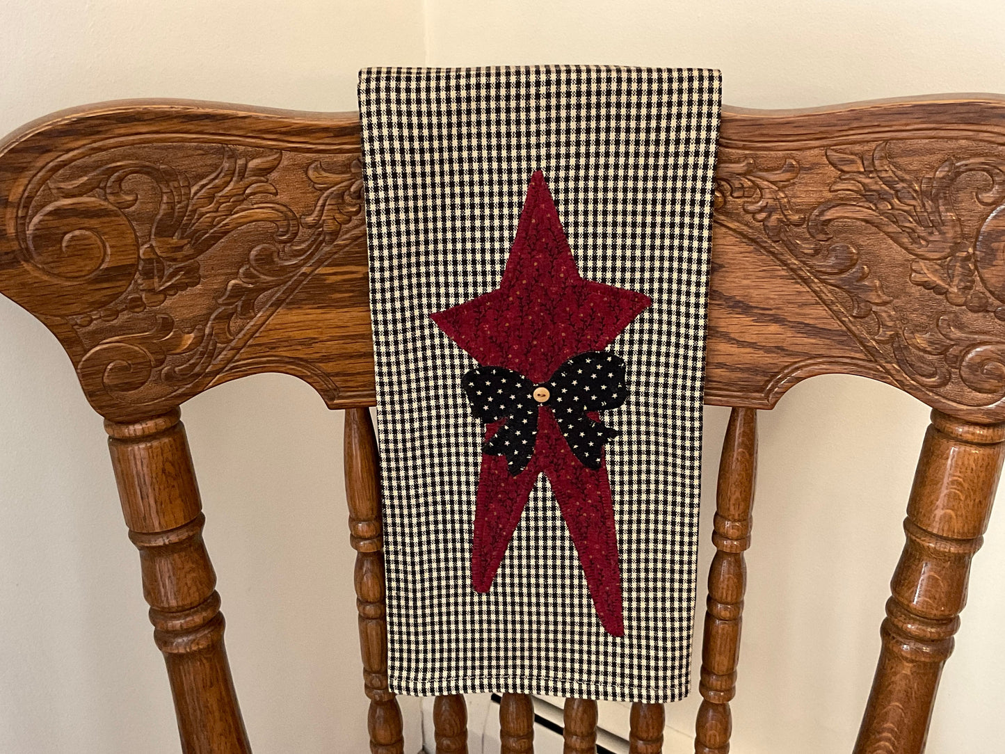 Primitive Farmhouse Americana Star Towel Item # 1705