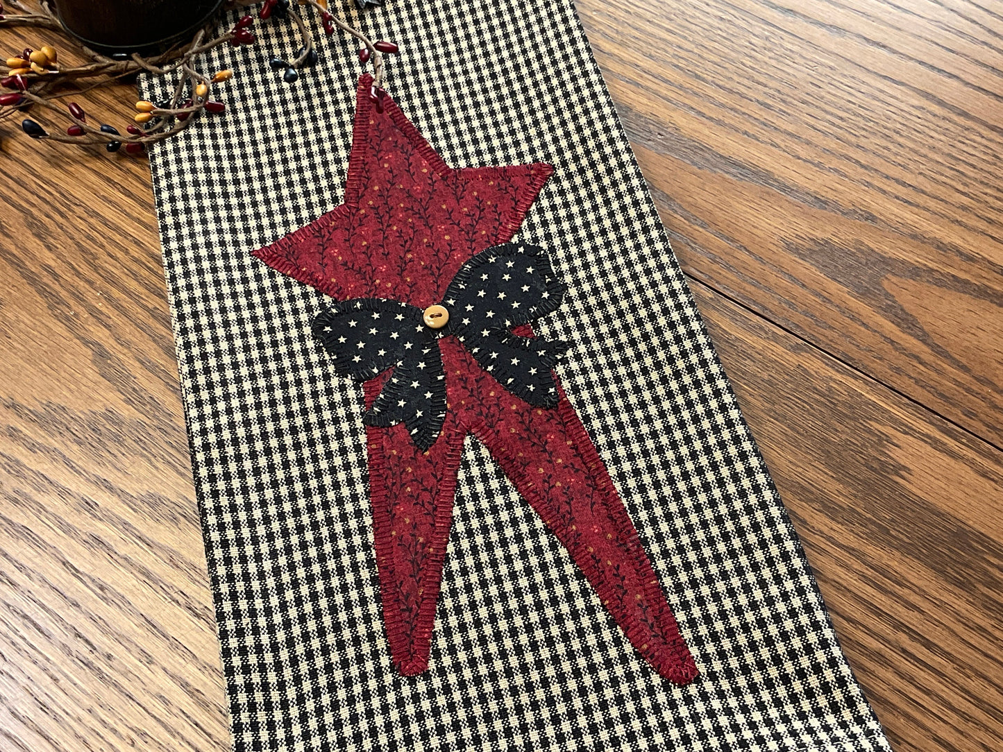 Primitive Farmhouse Americana Star Towel Item # 1701