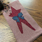 Primitive Farmhouse Americana Star Towel Item # 1706