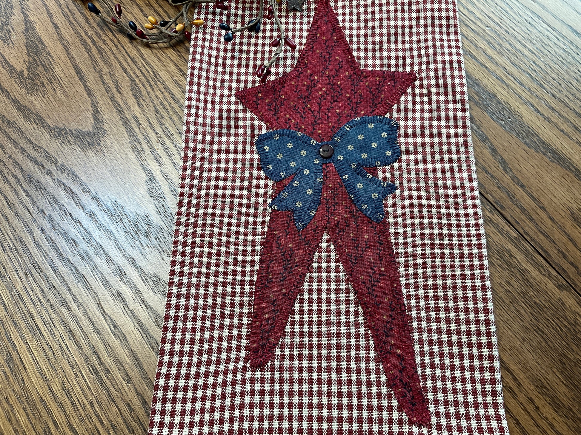 Primitive Farmhouse Americana Star Towel Item # 1700