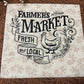 Primitive Farmhouse Chicken embroidery Table Topper Item #1729