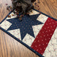 Primitive Farmhouse Americana Patriotic Table Runner Item #1737