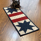 Primitive Farmhouse Americana Patriotic Table Runner Item #1737