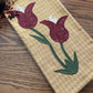 Primitive Farmhouse Tulip Towel Item #1727