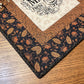 Primitive Farmhouse Chicken embroidery Table Topper Item #1729