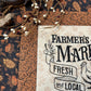 Primitive Farmhouse Chicken embroidery Table Topper Item #1729