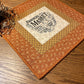 RESERVED FOR TOM Primitive Farmhouse Chicken Embroidery Table Topper Item #1734