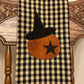 Primitive Farmhouse Pumpkin Towel Item #1740