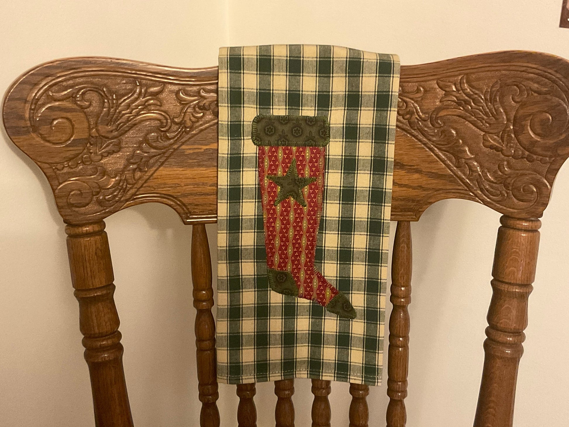 Christmas Primitive Farmhouse Towel Item #1780