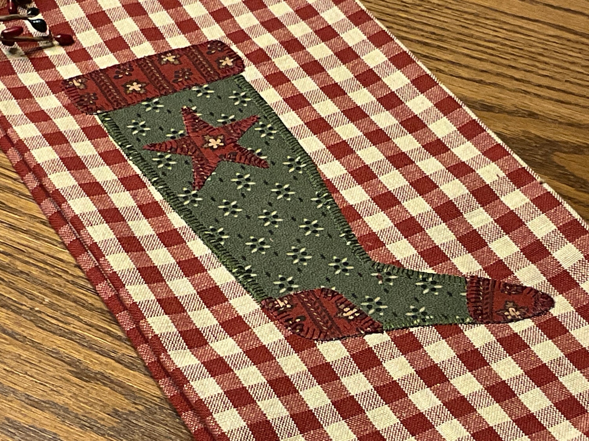 Christmas Primitive Farmhouse Towel Item #1786