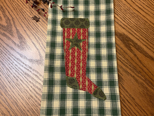 Christmas Primitive Farmhouse Towel Item #1780