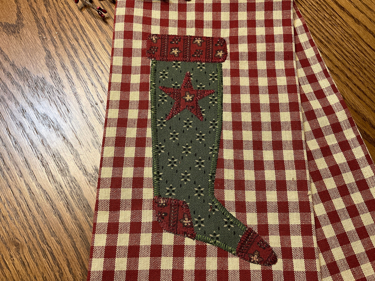 Christmas Primitive Farmhouse Towel Item #1786