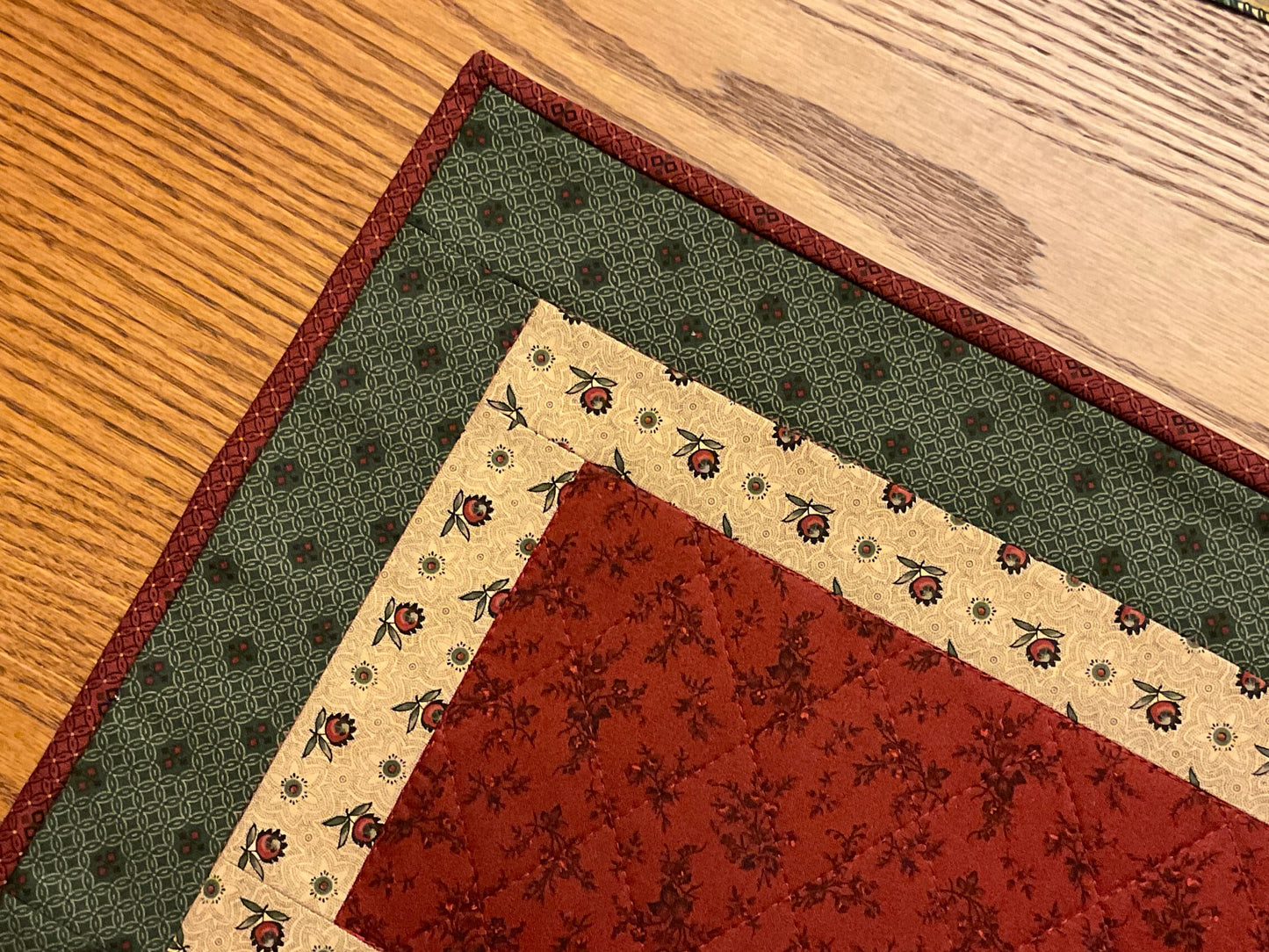 RESERVED FOR MARY Christmas PrimitiveFarmhouse Table Runner Item 1788