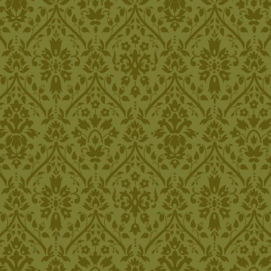 Golden Era by Paula Barnes Green Damask #R220640-GREEN