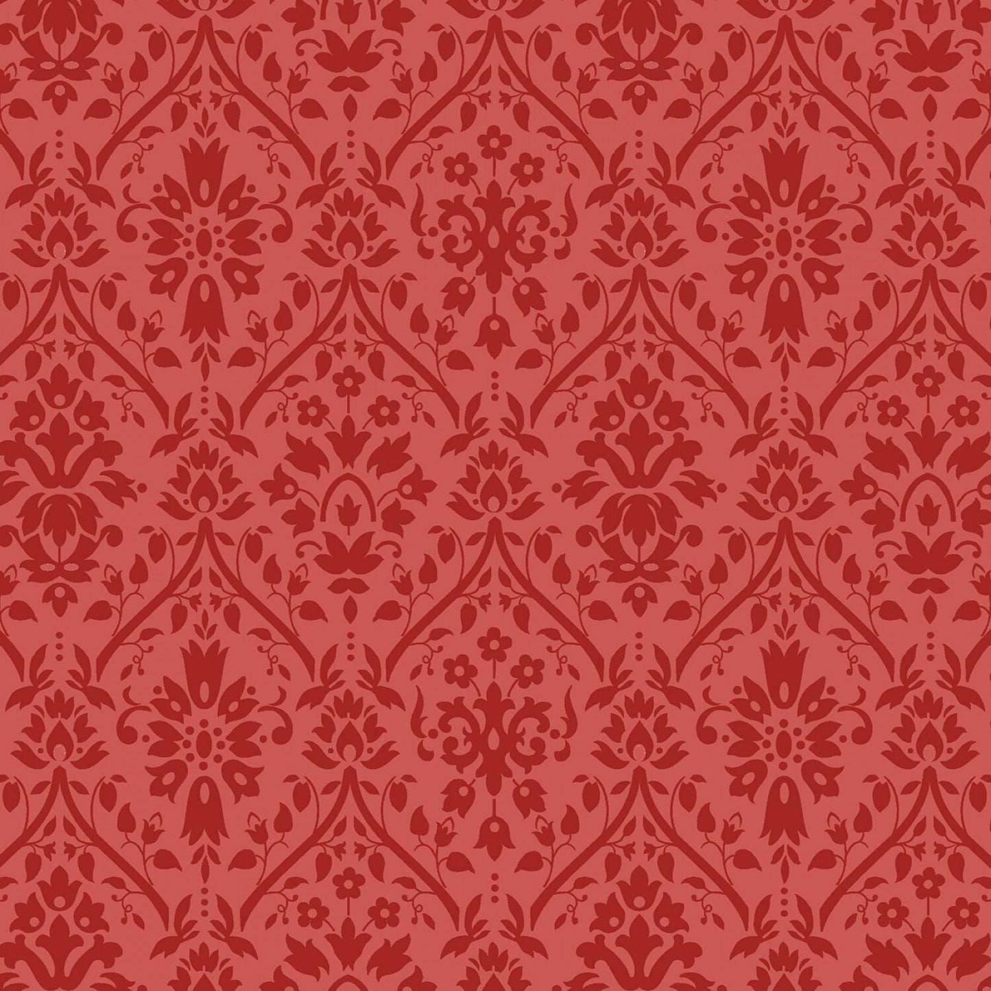 Golden Era by Paula Barnes Red Damask #R220640-RED