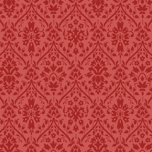 Golden Era by Paula Barnes Red Damask #R220640-RED