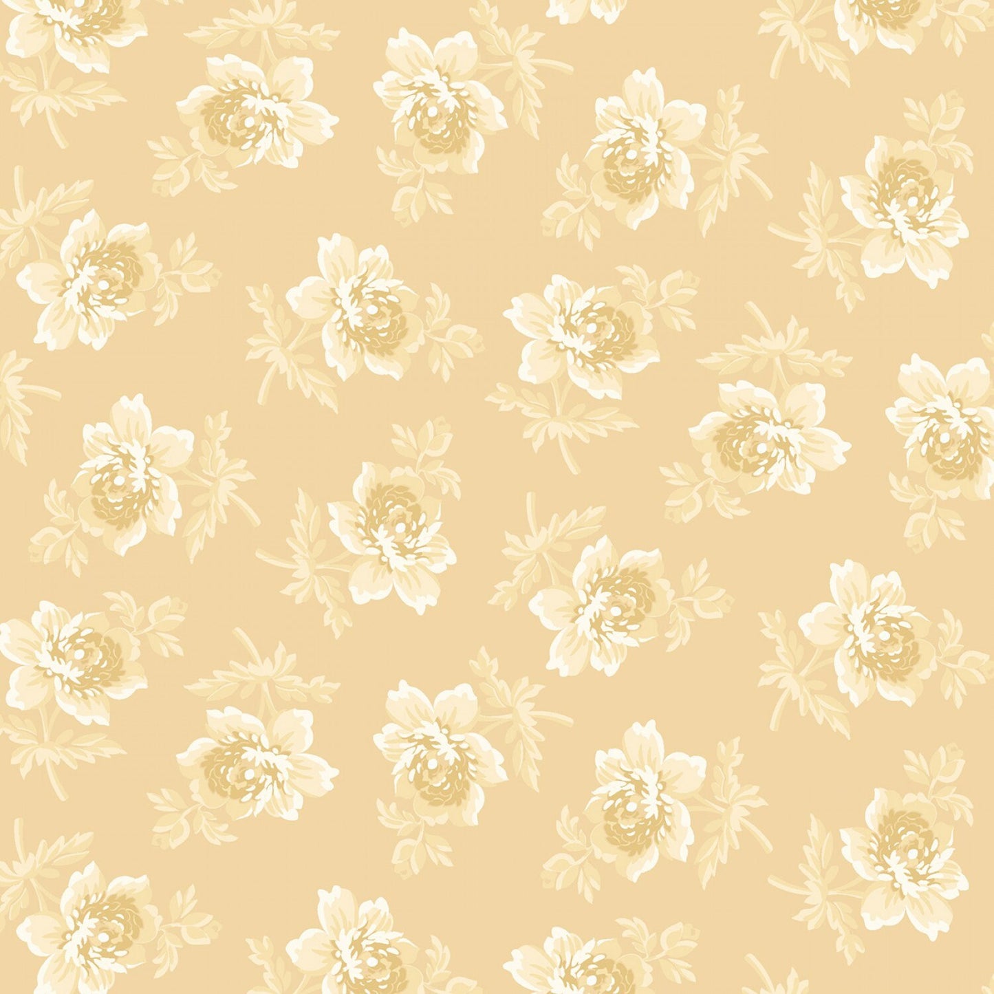 Golden Era by Paula Barnes Cream Cabbage Rose # R220641-CREAM