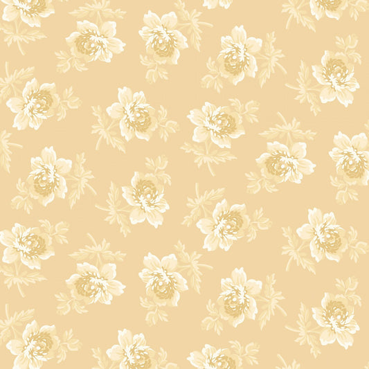 Golden Era by Paula Barnes Cream Cabbage Rose # R220641-CREAM