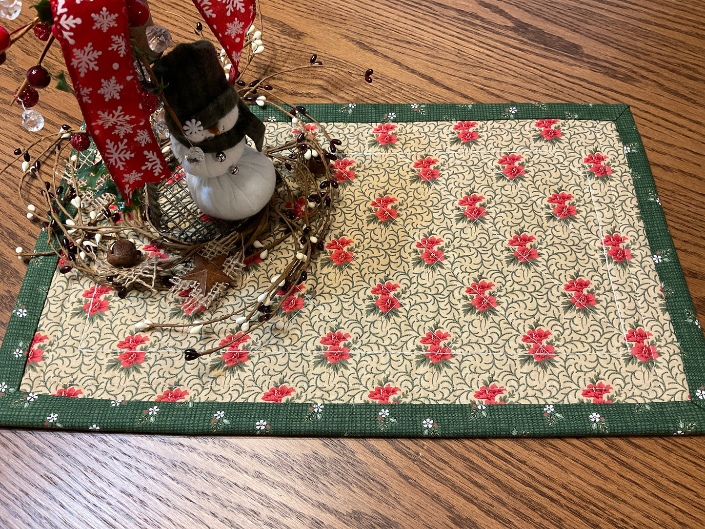 Christmas Primitive Farmhouse Table Runner Item #1802