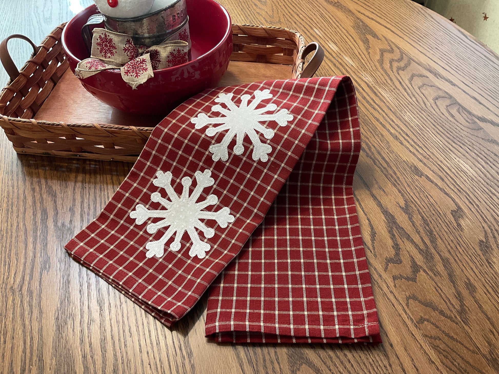 Christmas Primitive Farmhouse Towel Item #1816